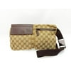 Gucci Brown Monogram GG Belt Bag Fanny Pack Waist Pouch Bum Bag 235975