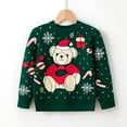 thumbnail image 2 of SILVERCELL 2-7T Toddler Boy Girl Ugly Christmas Sweater Funny Deer Xmas Tree Knitted Pullover Sweaters, 2 of 4