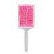 thumbnail image 1 of Cepillo desenredante para cabello húmedo y seco con esponja de secado rápido, cepillo plano suave rosa para mujer., 1 of 5
