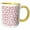 Yellow/White, variant on 3drose, Red, Burgundy, Gray, and White Polka Dot Pattern, 11oz Two-tone Yellow Mug