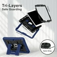 thumbnail image 2 of Decase Shockproof Rugged Case for Apple iPad 9th/ 8th/ 7th Generation Case 10.2" 2021/2020/2019 with Kickstand & Shoulder Strap,Tri-Layer PC+TPU Back Cover,Heavy Duty Shock-Absorbent Protective Case,M, 2 of 9