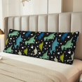 thumbnail image 5 of KLL Dinosaur Pattern Long Body Pillow Cover,20x60 Body Pillow Cases,Soft Brushed Microfiber Invisible Zipper Design-Pillow core not included, 5 of 7
