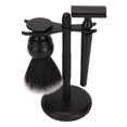 thumbnail image 1 of Juego de 3 cepillos de recorte para barba negra, kit de cuchillas de recorte de seguridad con soporte para hombres., 1 of 14