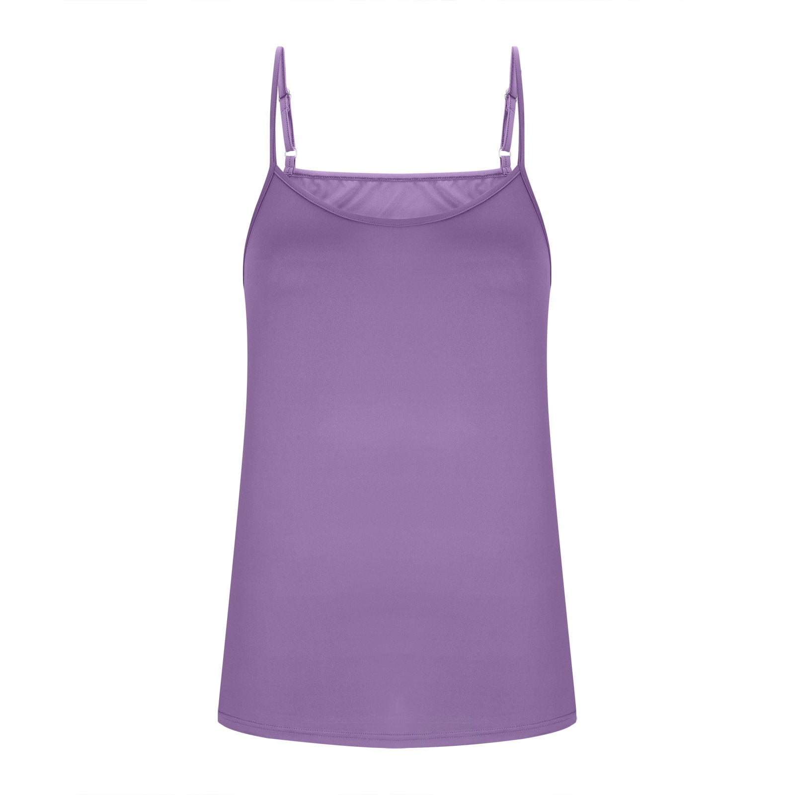 Women's Basic Tank Top Solid Color Crew Neck T-Shirt - image 4
