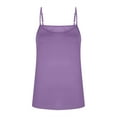 thumbnail image 6 of WCMZJ Tank Top for Women Scoop Neck Spaghetti Strap Camisole Loose Fit Casual Sleeveless Flowy Basic Tops Purple S, 6 of 7