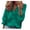 Green, variant on LEAVINGSUO Fall Winter V Neck Long Tops for Women, Womens Tops Women Casual Full Sleeve V-Neck Tops Loose Shirts Plus Size Women Clothing