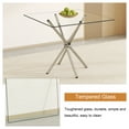 thumbnail image 6 of TesNus Glass Table Top 36 in Square Tempered Glass 0.31 in Thick with Anti Slip Rubber Rings 1 Piece for Dining Room Kitchen Patio Coffee Table, 6 of 8