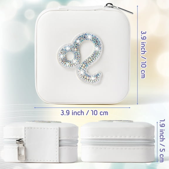 GROBRO7 Jewellery Box White Square, 10*10*5cm Box for Women