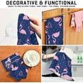 thumbnail image 7 of Dreamtimes Flamingo in Xmas Hat Kitchen Towels Set of 6 Dishcloths Hand Towels Tea Towels Ultra Absorbent for Cleaning Washing Drying Dishes Tableware 28'' x 18'', 7 of 7