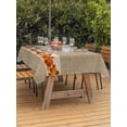 thumbnail image 2 of Outdoor Tablecloth with Umbrella Hole and Zipper, Fall Rectangle Table Cloth 60x84 Inch Waterproof Tablecloth, Thanksgiving Orange Pumpkin Maple Leaves Rustic Picnic Table Cover for Patio Camping, 2 of 7