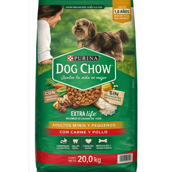 Croquetas Para Perro Dog Chow Adulto Razas Pequeñas 20 Kg