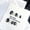 [L] code, variant on Purely hand-worn armor, new Japanese-style smudged black and white two-color splicing cat's eye high-quality control armor