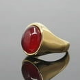 thumbnail image 3 of K-KED Multi Color Stone Vintage Stainless Steel Fashion Trendy Rings Size 7-12-9-Gold/Gray stone, 3 of 9