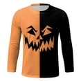 thumbnail image 4 of LIIPEE Halloween Graphic Tees For Men Long Sleeve Crew Neck Casual T Shirts Male Comfortable Breathable Versatile Tshirt,XXL, 4 of 4