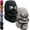 2pcs-b, variant on Winter Thermal Hat with Glasses, Windproof Fleece 4 in 1 Hat with Detachable Face Mask for Ski Cycling Outdoor