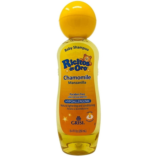 Chamomile Ricitos de Oro Shampoo Baby Shampoo with PopUp Rattle Cap