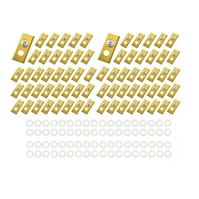 72 Pcs Replacement Blades for Mammotion Luba & Yuka All Series Replacement Robotic Lawnmower Blades Gold