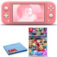 thumbnail image 1 of Nintendo Switch Lite (Coral) Bundle with Mario Kart 8 and Cleaning Cloth, 1 of 8