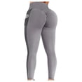 thumbnail image 2 of Pantalones de yoga de cintura alta para mujer Control de barriga Adelgazamiento Leggings de entrenamiento Correr Levantamiento de glúteos Medias con bolsillos Fridja  nalpqowj16330, 2 of 6