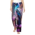 thumbnail image 1 of Balery Beautiful Flower Blue Bird Pantalones de pijama para mujer, pijamas ultraligeros, pantalones de estar por casa-X-Large, 1 of 6