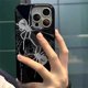 thumbnail image 4 of Punk Cool Spider Soild Color Case For iPhone 14 13 12 11 Pro Max Mini X XR 7 8 Plus SE 3 Glossy Shockproof Soft Black TPU Cover, 4 of 4