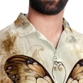thumbnail image 5 of Butterfly Fission Diagram Men's Short Sleeve Poplin Shirt, Casual Printed Button Down, Summer Beach Hawaiian Shirts, Unisex, 5 of 6