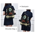 thumbnail image 4 of FORMRS Women's Travel Backpack Purse Anti-Theft Hidden Pockets Casual Shoulder Bag, Red Sitting on The Moon, 4 of 7