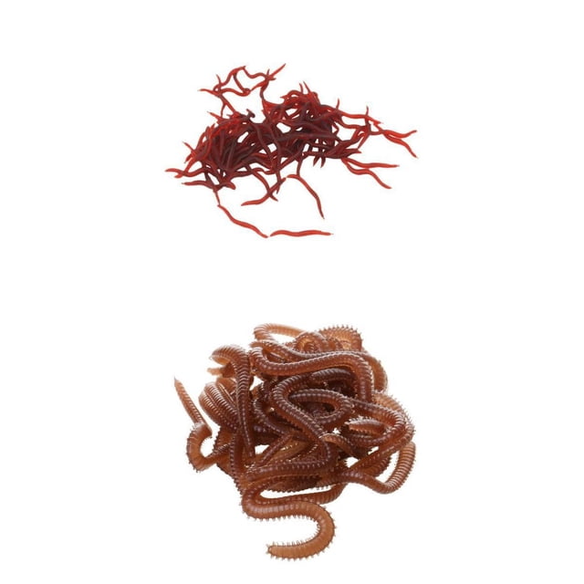 Señuelos de gusano de tierra Cola con Maloliente Artificial de Goma de Silicona