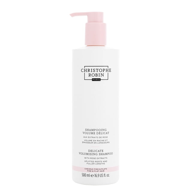 Christophe Robin Shampooing Volumisant Délicat aux Extraits de Rose, 500 ml