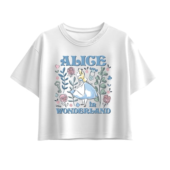 Alice in Wonderland - Pastel Alice - Youth Girls Boxy T-Shirt