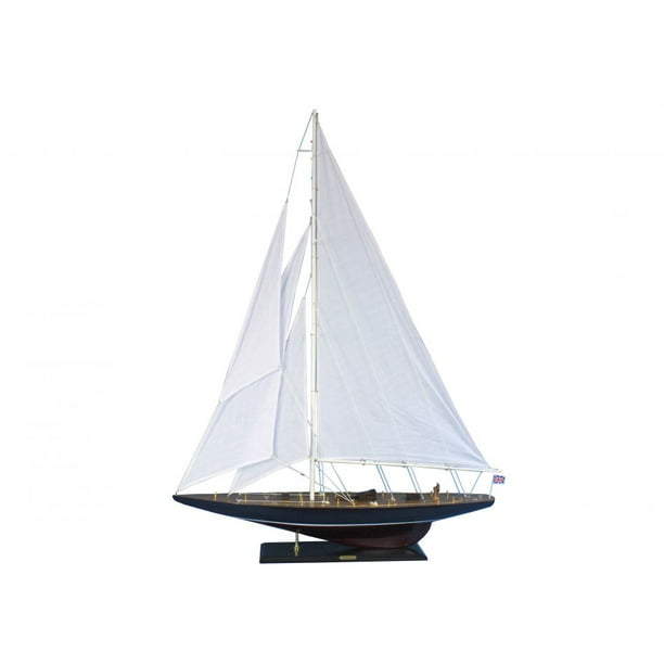 Endeavour 60 Large Model Sailboat Wooden Sailboat Model Boat Model Nautical Decoration Beach Theme Walmart Com Walmart Com