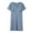 Blue-1, variant on zttd women's maternity dress nursing nightgown breastfeeding nightshirt sleepwear