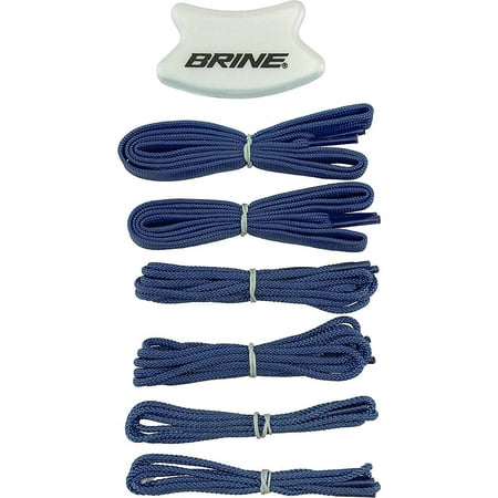 Brine Mesh Pocket Lacrosse Strings Pack Navy Blue (Best Lacrosse Mesh For Faceoffs)