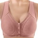 thumbnail image 2 of WILLBEST Brasier De Algodon Sujetador De Mujer Con Hebilla Frontal, Borde De Encaje, Sin Aro De Acero, Ajuste Sin Costuras, Para Yoga, Dormir, Talla Grande 2751, 2 of 3