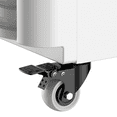 thumbnail image 5 of Coolski 21 inch 6.5 cu. ft. Single Tempered Glass Door Beverage Refrigerator in Sliver, LED Light, Adjustable Shelves, ETL Listed, 5 of 9