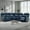 Dark Blue, variant on Genuine Leather Dual-Power Reclining Sectional Sofa with Console, 5-Seat L-Shaped Sectional with Zero Gravity, USB/Type-C Ports & Modular Design