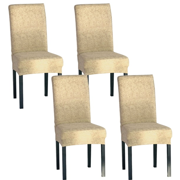 fundas elásticas para sillas, funda protectora para asiento, funda extraíble para hotel, fiesta, oficina (caqui)