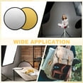 thumbnail image 7 of Uxcell Reflector Photography, 2 in 1 Collapsible Light Reflector with Bag Multi-Disc Light Diffuser for Studio Outdoor Gold/Silver 12 in, 7 of 7