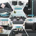 thumbnail image 6 of RADIATA® 13 Piece Outdoor Patio Furniture Set with Firepit Conversation Sets Sectional Furniture Outdoor Seating for 10 Person Wicker Chaise Lounge Sofa Sectional Sets with Side Tables and Fireplace, 6 of 9