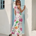 thumbnail image 6 of Flamingo Pattern King Size Sleeveless Dress Dresses Summer Women Dresses Clothing Woman Dresses Dress, 6 of 6