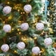 thumbnail image 3 of mfyjkho Juego De 12 Bolas Navideñas Vintage Pintadas A Mano: Adornos De Plástico De 8 Cm Para Árbol De Navidad, Ideal Para Fiestas Y Decoración Del Hogar., 3 of 7