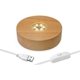 thumbnail image 1 of Wooden LED Light Base, Round LED Light Display Base Plate USB Powered Desktop Display Base Stand Ornament for Crystal Ball Jewelry Glass Resin Art Acr, 1 of 5