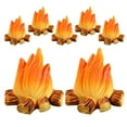 thumbnail image 1 of YSNOOWE 7Pcs Mini Fake Fire Pits Resin Campfire Model Realistic Look for Outdoor Use, 1 of 6