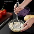 thumbnail image 4 of Stainless Steel Potato Masher, Manual Food Press, Potato Ricer Tool, Baby Food Maker, Kitchen Masher Tool, Vegetable Press, Food Mill, Cooking Utensil, Kitchen Gadget, 4 of 5