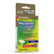GS Nicotine Gum Coated 4mg Mint Flavor Stop Smoking Aid, 20 Ct