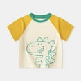 thumbnail image 2 of MUXiin Baby Boy T Shirts Letter Print Cute Funny Short Sleeve T Shirts Comfortable Preppy Tops Summer Clothes for Girls, 2 of 9