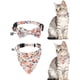 thumbnail image 1 of 2 collares para gatos con pajarita y campana, collar triangular antiestrangulamiento para gatitos, collar ajustable para gatitos de 20-28 CM, 1 of 5