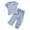 Blue1287, variant on MEZZALL Girls Summer Outfits 2PCS Set Casual Short Sleeve Long Pants Toddler Clothes For Daily Wear Age 9 Months To 7 Years Cozy Baby Wear