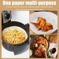 thumbnail image 2 of 50 Pcs Air Fryer Parchment Paper Liners High-Temperature Waterproof Greaseproof Baking Paper for Oven Air Fryer Roasting Microwave, 2 of 7