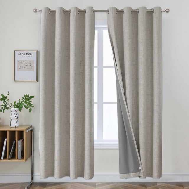 Cortinas opacas Joydeco 100% opacas, 213 x 213 cm, 2 paneles